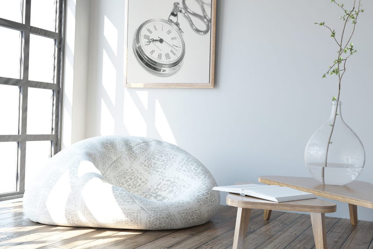 Pouffes and seats as functional decorations for the living room