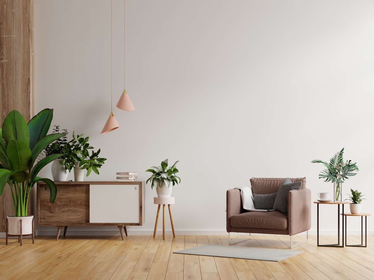 Eclectic style living room. Arrangement rules