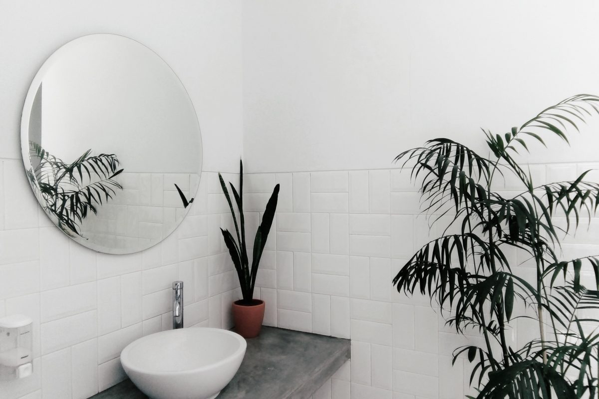 What can be decorative in a bathroom?