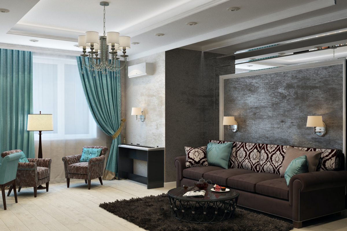 Velour curtains for living room and bedroom